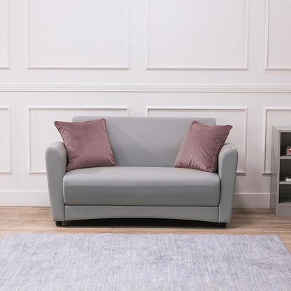 FDP 18" x 18" Velvet and Vinyl Square Pillow Set with Piping Decorative Throw Pillow for Home Dcor in Living Room, Bedroom or Lounge (2-Pack) - Mauve, 15162-112