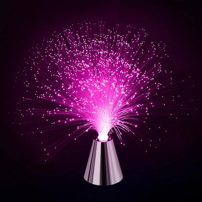 Sensory Fiber Optic Lamp - LED Color Changing with Cone Base - Fiber Optic Lights with Battery Powered - Calming Mood Night Light …