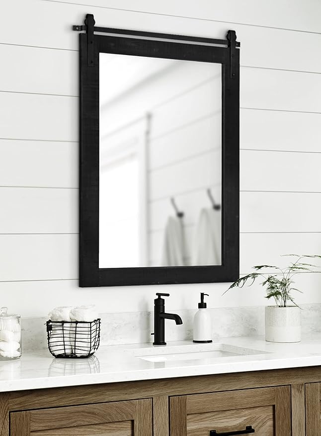 Kate and Laurel Cates Farmhouse Wall Mirror