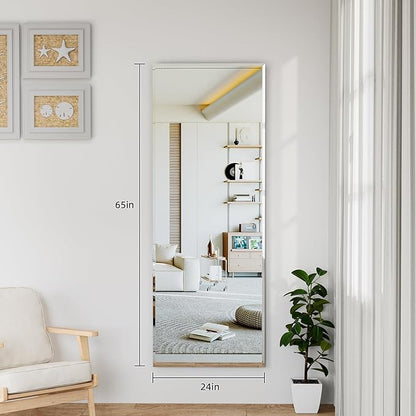 wall Mirror Full Length,65X24 FullL ength Mirrorwallmounted,Bedroom/wall/Bathroom/Makeup Area/Cloakroom (65 * 24 Inch)
