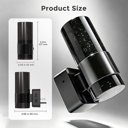 L LOHAS LED Night Lights Plug into Wall, Acrylic Bubble Night Light,Dimmable Nightlight with 0-100 LM, 3000K Plug in Night Light with Dusk to Dawn Sensor, for Bathroom Hallway Bedroom