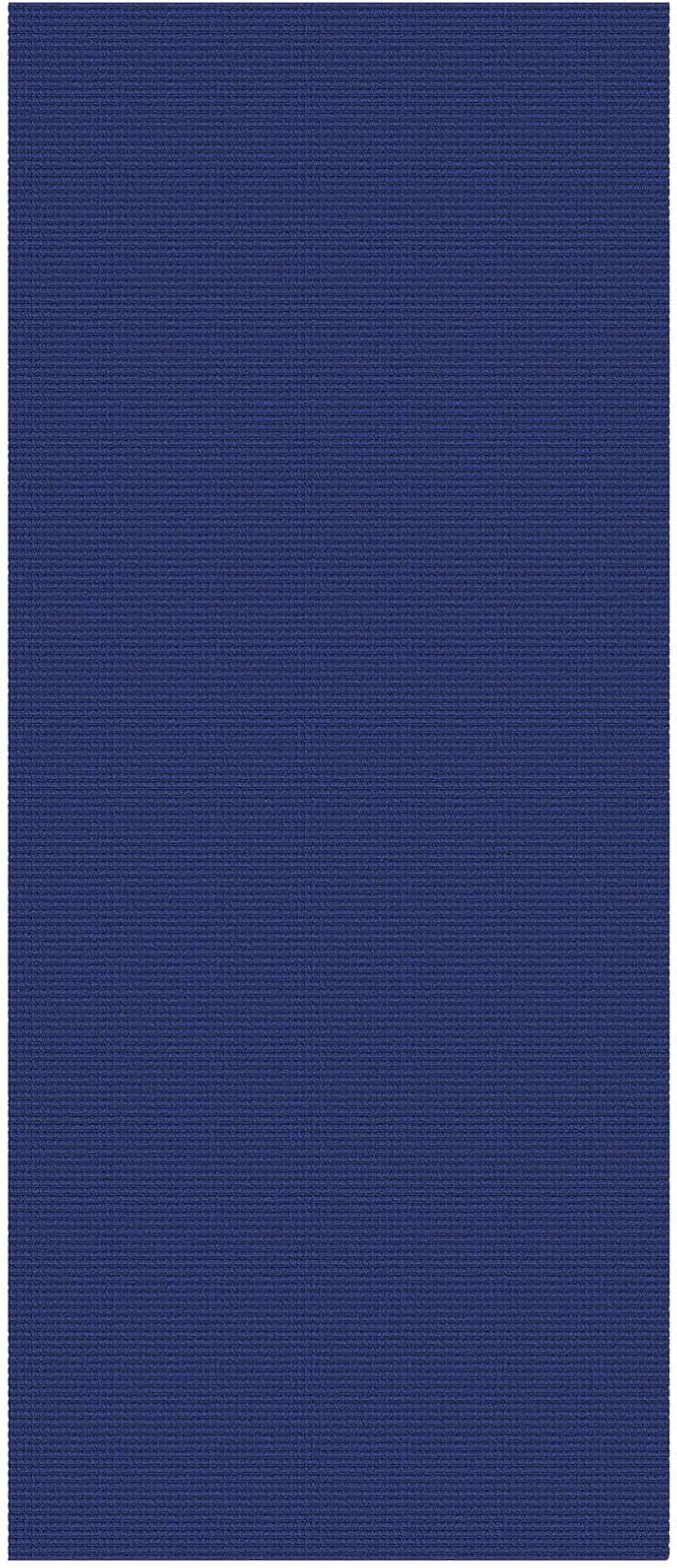 KOZYFLY Woven 3x7 Washable Kitchen Runner Rug, Non Slip Wide Runners for Hallway, Cotton Entryway Runner, Braided Floor Carpet for Entry, Kitchen, Bedside, Hall, Royal Blue/Navy