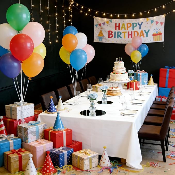 12PCS Acrylic Round Mirrors for Centerpieces for Tables, Round Mirrors Trays Plates for Centerpieces,Wedding Anniversary Christmas Valentine Christmas Party Decorations (6inch/15cm)