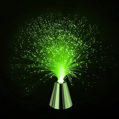 PEN&H Sensory Fiber Optic Lamp - Fiber Optic Lights with Cone Base ，LED Color Changing Calming Mood Night Light (2 Pack)