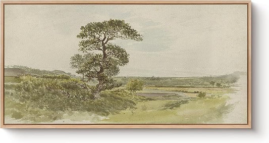 Bzstyleart Large Wood Framed Wall Art Room Aesthetic