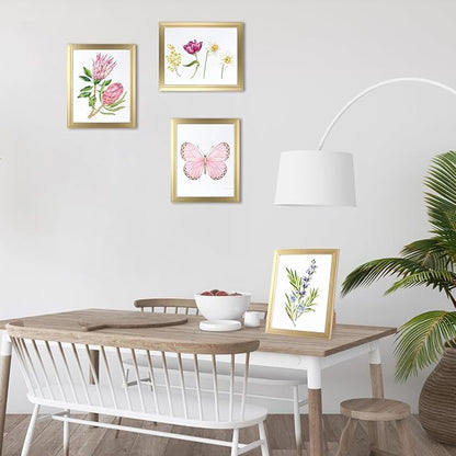 Giftgarden 8x10 Picture Frame Gold Set of 12, Multi Modern 8 x 10 Frames Bulk for Wall or Tabletop Display