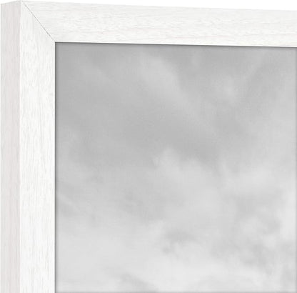 MCS Gallery Essential Picture Frame Set 8x8 White Woodgrain, Square Gallery Wall Hanging Picture Frames for Photos & Art Prints (2-Pack)