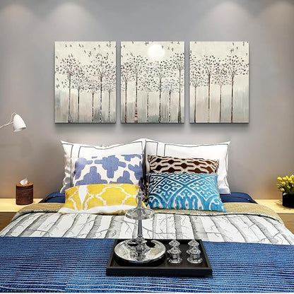 Lapremoly Wall Decor - Canvas Wall Art for Living Room, Bedroom & Office - 3 Piece Abstract Nature Modern Wall Paintings & Prints