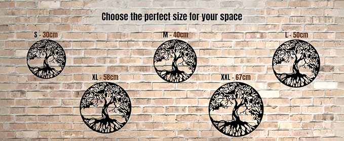 Vailla Tree Ring Wall Art Wall Art 3D Wooden Wall Decor Round Wood Hanging Sculpture Modern Home Decoration Textured Sculptures for Living Room Bedroom Office Dinnig Room Family Tree Wall Decor