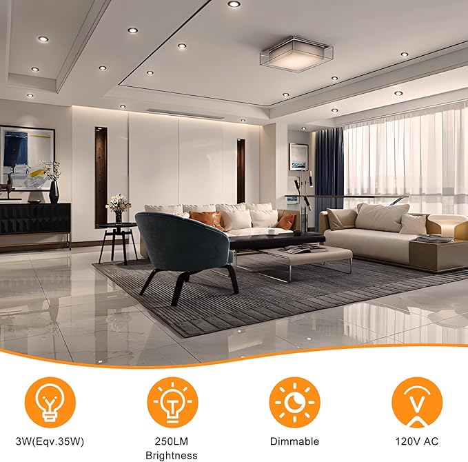2 Inch LED Recessed Lighting, Dimmable Downlight 3W(35W Halogen Equivalent), CRI80, 4000K Natural White Ceiling Light with LED Driver (16 Pack)