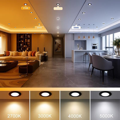2 Inch LED Recessed Lighting, Dimmable Downlight 3W(35W Halogen Equivalent), CRI80, 2700K Ultra Warm White Ceiling Light with LED Driver (24 Pack)