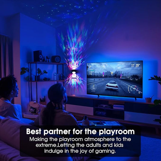 Night Lights Plug into Wall, Star Projector for Bedroom, Night Light Projector for Kids, 9-Color RGB Galaxy Nightlight with Dusk to Dawn Sensor for Bathroom, Home Gaming Room Decor, Home Decor