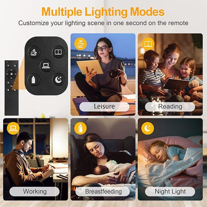 OUTON Floor Lamp, 30W/3000LM LED Modern Torchiere Sky Lamp, Super Bright Dimmable Standing Tall Lamp with 4 Color Temperatures, Remote Touch Control, Timer for Living Room Bedroom Office, Silver Grey