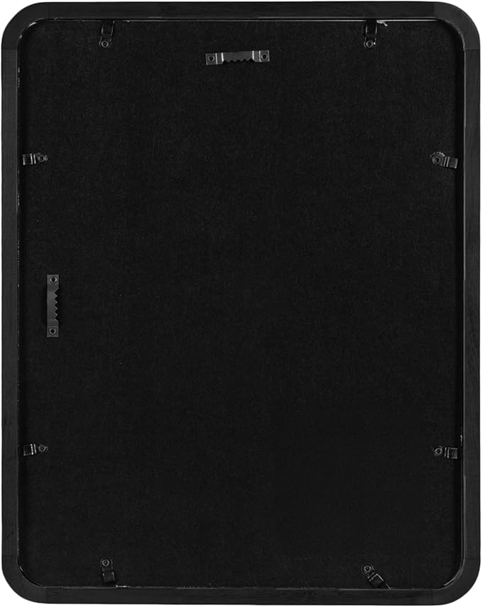 Kate and Laurel Inglewood Modern Wall Picture Frame Set of 3; 11x14 matted to 5x7; Black; Three-Piece Frame Set for Gallery Wall Accent Set in Living Room Decor