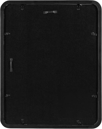 Kate and Laurel Inglewood Modern Wall Picture Frame Set of 3; 11x14 matted to 5x7; Black; Three-Piece Frame Set for Gallery Wall Accent Set in Living Room Decor