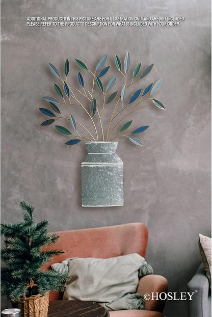 Hosley Metal Dimensional Wall Art Vase- 24" High. Ideal Gift for Weddings, Special Occasion, Home Decor, Party, Spa, Votive/LED Gardens, Home Office O9
