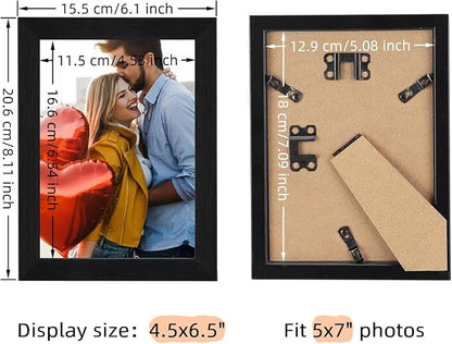 Giftgarden 5x7 Picture Frame Black 5 x 7 Photo Frames Bulk for Wall or Tabletop, 12 Pack