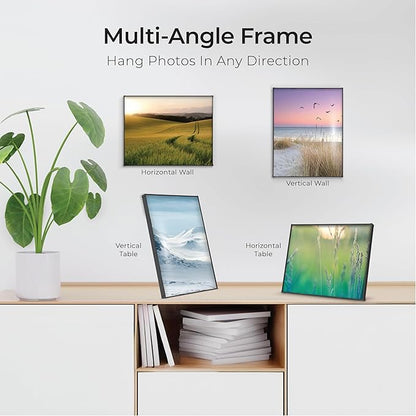 MANTELLO ESSENTIALS 8.5 by 11 picture frame 6 PACK 8.5 x 11 frame Front Loading picture frames 8.5 x 11 Pictures Documents Certificates Diplomas, And More