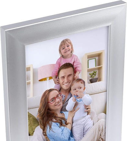 Giftgarden 8x10 Picture Frame Silver Set of 12, Multi Modern 8 by 10 Photo Frames Bulk for Wall or Tabletop Display