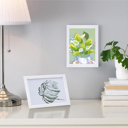 xnlkros Picture Frame Set 10 pack, Farmhouse Photo Frames, Gallery Wall Frame Collage, 8x10 5x7 4x6 Frames in 3 Different Finishes Picture Frames For Wall or Desk, White