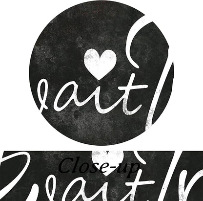 KREATIVE ARTS Pray Wait Trust Canvas Wall Art Rustic Faith Quote Sign Black and White Scripture Print Religious Christian Wall Decor for Bedroom Living Room Entryway Office Farmhouse Style Ready to Hang 20x55''