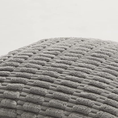 Fancy Homi 4 Packs Decorative Throw Pillow Covers for Living Room Couch Bed, Modern Farmhouse Boho Home Décor Accent Cushion Case, 26" x 26", Gray