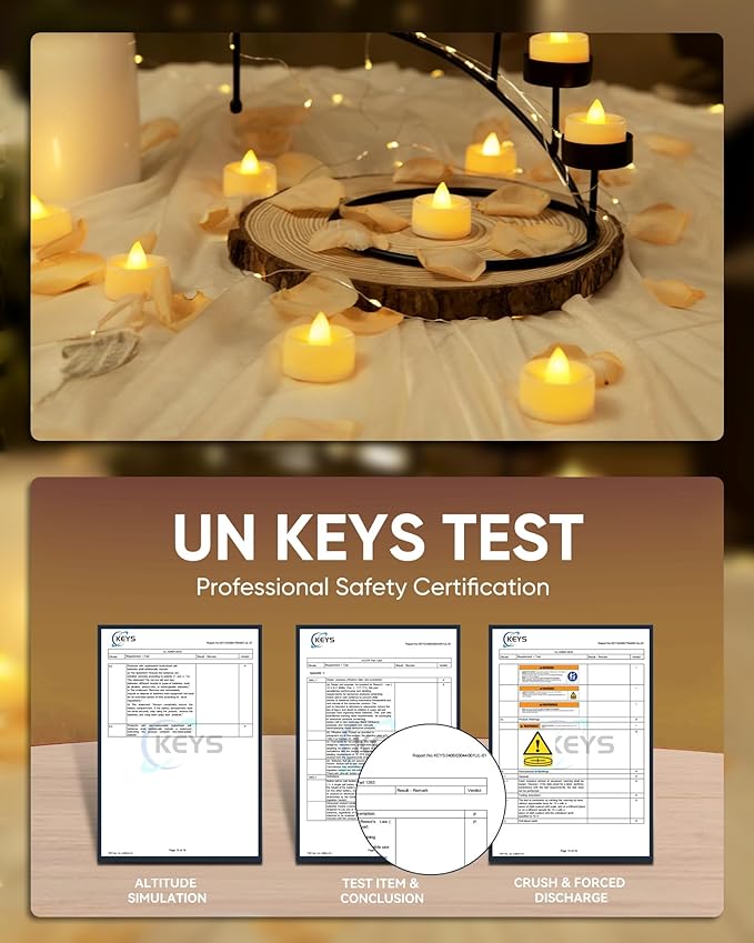 BEICHI Flameless Candles, 100Pack Battery Operated Candle, LED Tea Lights Candle Battery Operated, Flickering Fake Votives for Wedding Halloween Christmas Diwali- Warm Yellow