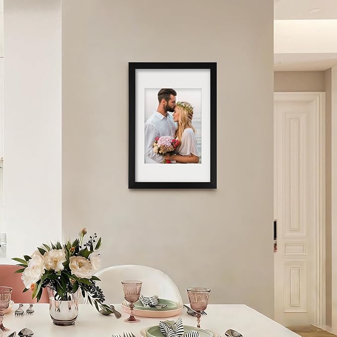 8x12 Picture Frames Black Set of 12 for Wall Gallery Collage Photo Frames or Tabletop Display