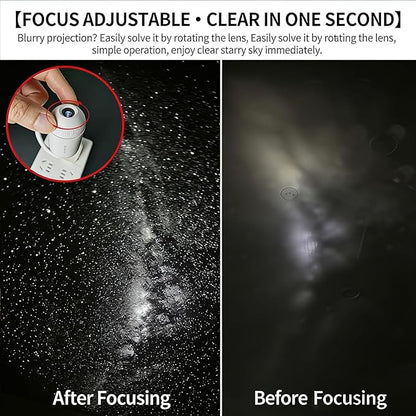 2-in-1 Galaxy Projector Night Light, USB Portable Starry Sky Night Light Projector for Bedroom, Mini LED Nightlight Wall Lamp for Kids & Adults, Dreamy Ceiling Decor (12 Projection Films)