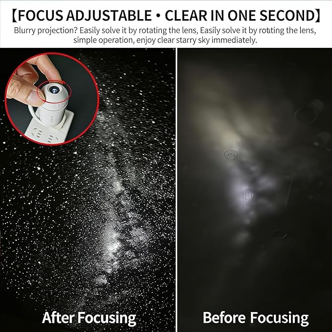 2-in-1 Galaxy Projector Night Light, USB Portable Starry Sky Night Light Projector for Bedroom, Mini LED Nightlight Wall Lamp for Kids & Adults, Dreamy Ceiling Decor (10 Projection Films)