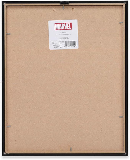 Marvel Avengers Framed Wood Wall Decor - Featuring Captain America, Iron Man and More - Classic Marvel Avengers Wall Art