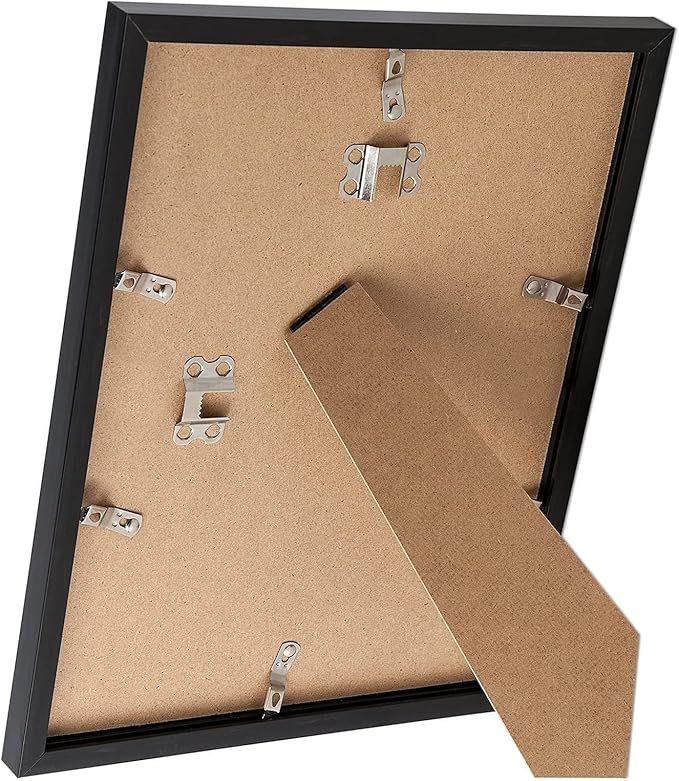 8.5x11 Picture Frame Set of 4, Black 8.5 x 11 Frame Diploma Certificate High Transparent Wall Gallery Poster Canvas Photo Frames for 8.5 by 11 inches