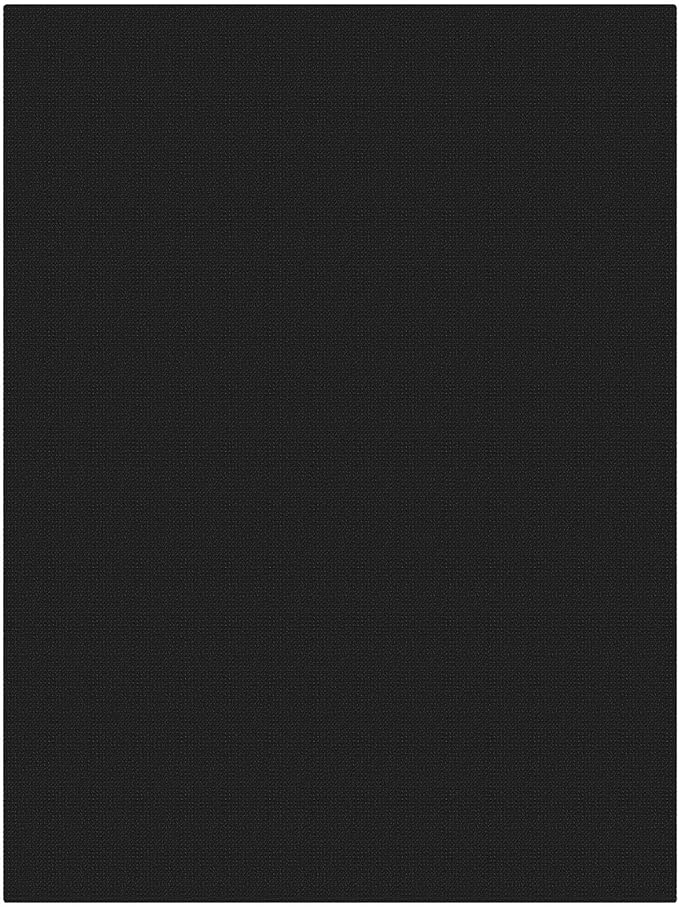 KOZYFLY Black 6x9 Dining Room Rugs, Washable Area Rug for Living Room, Non Slip Rugs for Bedroom, Braided Floor Carpet for Nursery, Office, Cotton Rug Home Indoor Decor, Black/Dark Grey