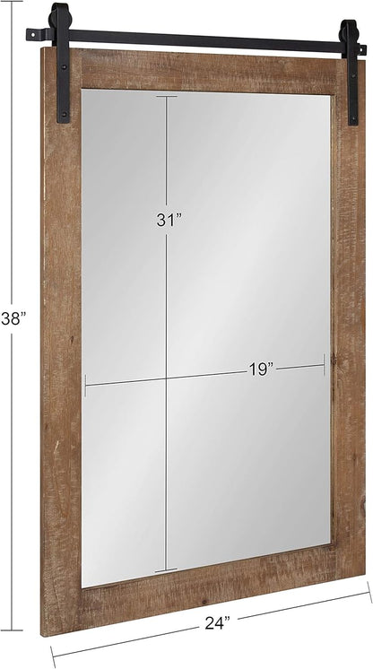 Kate and Laurel Cates Farmhouse Wall Mirror