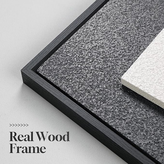 Large 3D Textured Framed Black and White Abstract Wall Art for Living Room, 3 Piece Modern Artwork for Walls, Black White Minimalist Geometric Paintings for Hallway Office Wall Decor 24x36 In