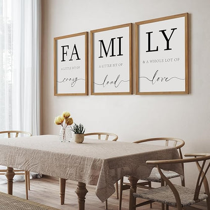 Heiple Family Wall Decor 11"x14" Framed Wooden Wall Sign for Home Decor Farmhouse Vintage Rustic Living Room Minimalist Family Wall Art (Brown, 11”x14”)