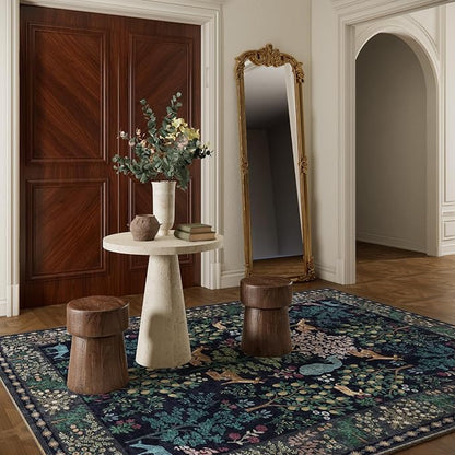 6x9 Area Rugs for Living Room: Washable Bedroom Rug Stain Resistant Non Slip Low Pile Lightweight Soft Carpet Rugs for Dining Room Kitchen Nursery Kids Room Playroom Home Office Indoor