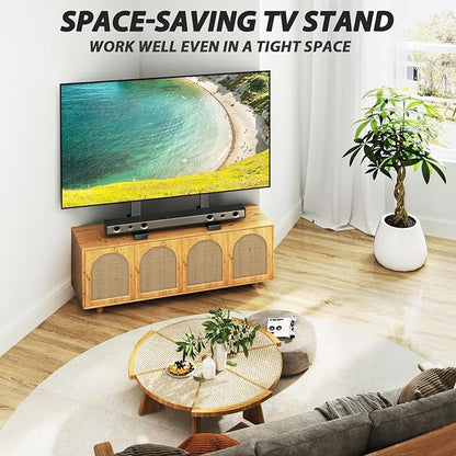 Universal Table Top TV Stand Base for 24-83 inch LCD LED TVs, TV Legs with Height Adjustment and Cable Management Hold up to 150lbs, Max VESA 800x500mm, Black