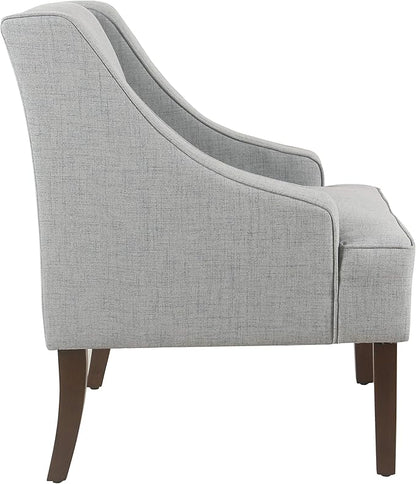 HomePop Swoop Arm Living-Room-Chairs, Soft Dove Gray