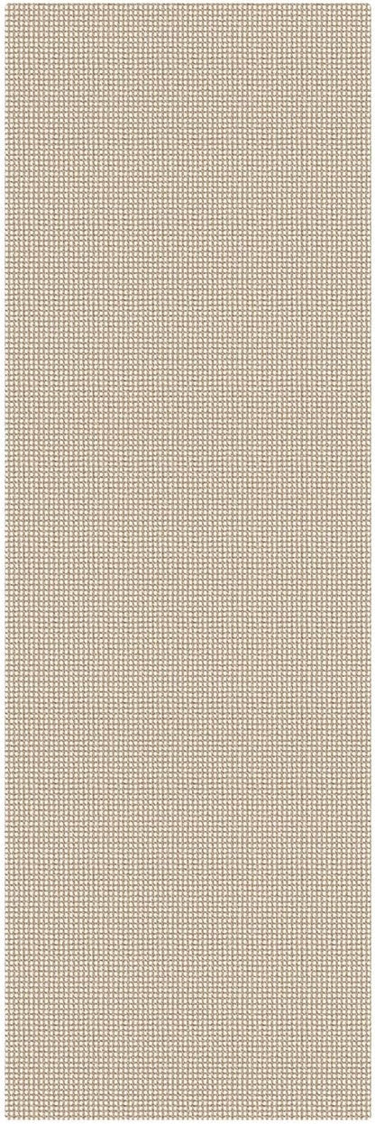 KOZYFLY Cotton Runners for Hallway 2.5'x8', Washable Runner Rug, Woven Non Slip Kitchen Runner, Braided Entryway Rug, Floor Carpet for Foyer, Bedroom, Hall, Ivory/Camel/Brown