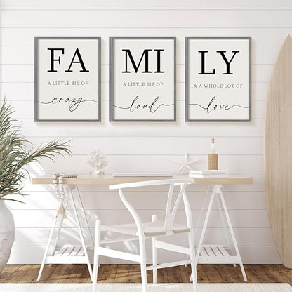 Heiple Family Wall Decor 11"x14" Framed Wooden Wall Sign for Home Decor Farmhouse Vintage Rustic Living Room Minimalist Family Wall Art (Gray, 11”x14”)
