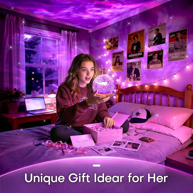 Mubarek Ambient Lighting, 216 Modes Mood Lighting, 3-in-1 Sunset Lamp & Ocean Lamp & Northern Lights Projector with Remote, Mothers Day Gift Ideas, Room Lights for Bedroom,13 Year Old Teen Girl Gifts