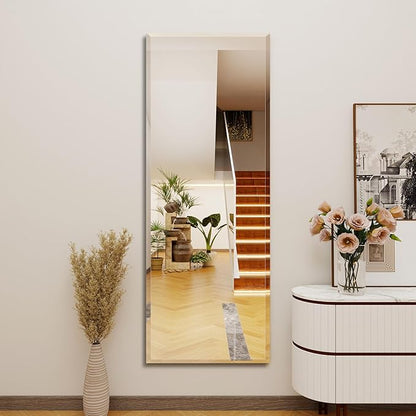 wall Mirror Full Length,56X16FullL ength Mirrorwallmounted,Bedroom/wall/Bathroom/Makeup Area/Cloakroom (56 * 16 Inch)