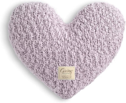 DEMDACO Giving Collection Lavender Purple Weighted Giving Heart - Weighted Heart Pillow for Bedding - Decorative Throw Pillow - Meaningful Gift Idea - Handmade - Luxurious, Soft & Cozy - 1.85 lbs