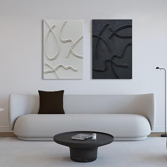 NANKAI Art Hand-Painted Abstract Art Oil Painting Contemporary Minimalist Home Wall Decoration Painting 36x24 Inch x 2