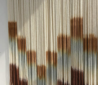 Flber Macrame Wall Hanging Tie-Dye Geometric Decor Large Scale Wall Art Statement Bohemian Yarn Tapestry Home Wall Decor 59''W*35''L