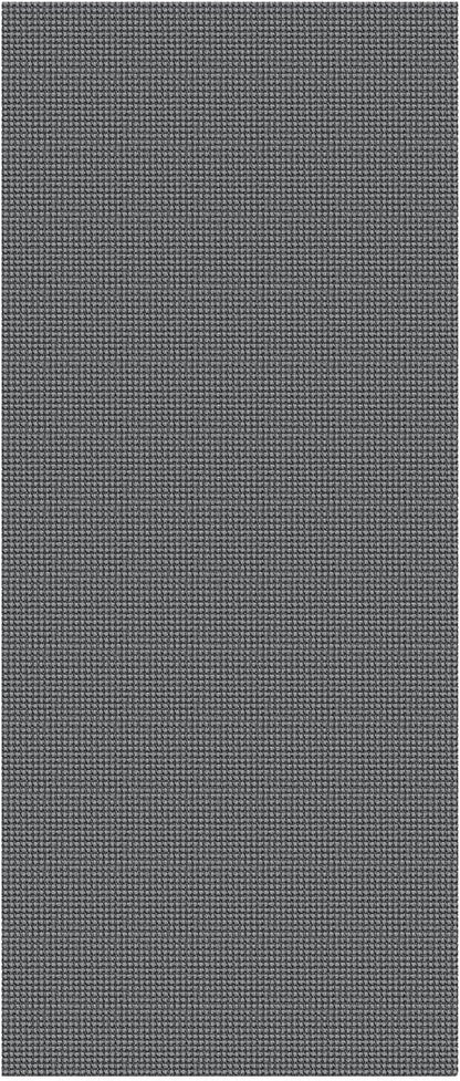 KOZYFLY Woven 3x7 Washable Kitchen Runner Rug, Non Slip Wide Runners for Hallway, Cotton Entryway Runner, Braided Floor Carpet for Entry, Kitchen, Bedside, Hall, Grey/Dark Grey