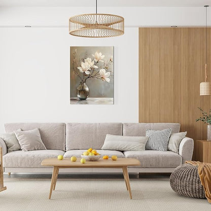daktenn Floral Canvas Wall Art Bathroom Wall Art Pictures Wall Decor Home Decor Wall Decor for Bedroom Livingroom 18x24 Inches