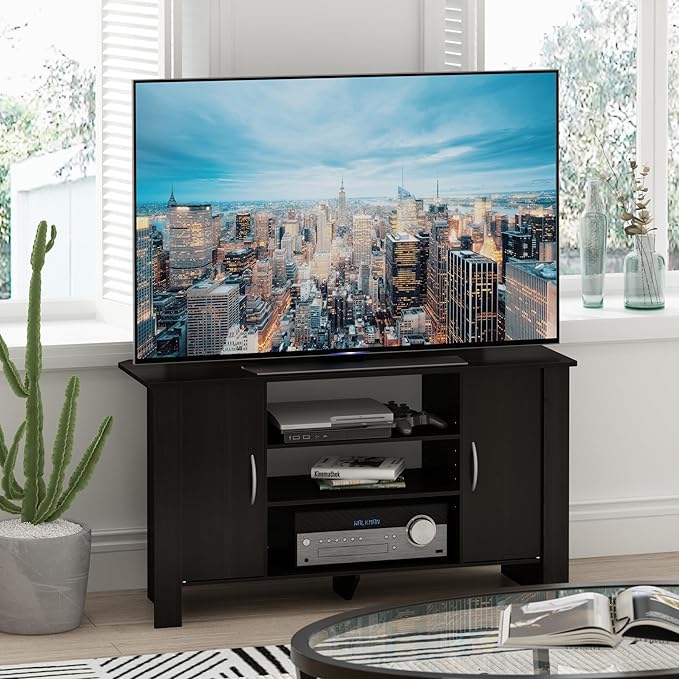 Furinno Econ TV Stand Entertainment Center, Espresso