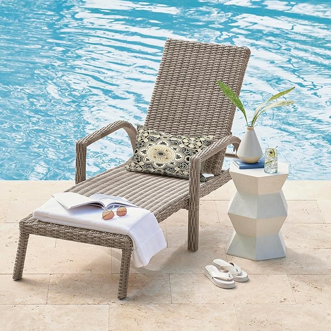 DYTXIII Pack of 2 Outdoor Waterproof Lumbar Pillow Covers ONLY, 12x20 Rectangle Decorative Double Printed Pillow Cases for Patio Couch Porch Furniture - Vintage Medallion